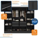 Guarda Roupa Casal 100% Mdf 8 Portas 4 Gavetas Jatobá Yescasa