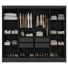 Guarda Roupa Casal 100% Mdf 8 Portas 4 Gavetas Jatobá Yescasa