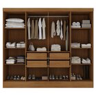 Guarda Roupa Casal 100% Mdf 8 Portas 4 Gavetas Jatobá Yescasa