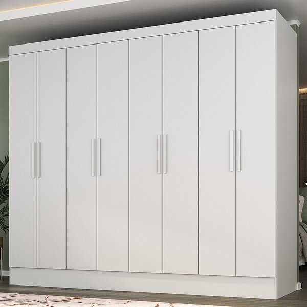 Guarda Roupa Casal 100% Mdf 8 Portas 4 Gavetas Jatobá Yescasa