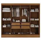 Guarda Roupa Casal 100% Mdf 8 Portas 4 Gavetas Jatobá Yescasa