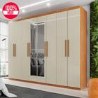 Guarda-roupa Casal 100% Mdf 8 Portas E 4 Gavetas Herrera Com