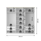 Guarda-roupa Casal 100% Mdf Bp 6 Portas 4 Gavetas Asti Branco