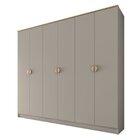 Guarda-roupa Casal 100% Mdf Bp 6 Portas 4 Gavetas Asti Panna