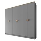 Guarda-roupa Casal 100% Mdf Bp 6 Portas 4 Gavetas Asti Urbi