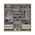 Guarda-roupa Casal 100% Mdf Bp Com 3 Portas De Espelho Geneve