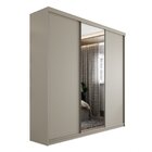 Guarda-roupa Casal 100% Mdf Bp Com 3 Portas E 1 Espelho Genev