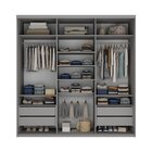 Guarda-roupa Casal 100% Mdf Bp Com 3 Portas E 1 Espelho Genev