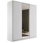 Guarda Roupa Casal 100% Mdf Bp Com 3 Portas E 1 Espelho Zerma