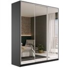 Guarda Roupa Casal 100% Mdf Bp Com 3 Portas Espelho Zermatt P