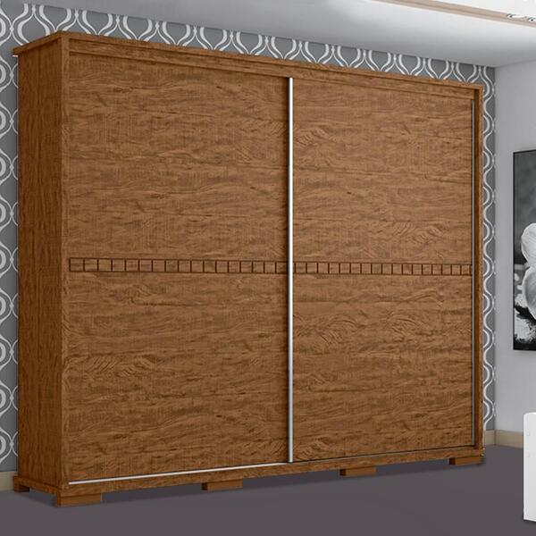 Guarda Roupa Casal 100% Mdf Com 2 Portas De Correr Cadenza Ca