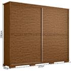 Guarda Roupa Casal 100% Mdf Com 2 Portas De Correr Cadenza Ca