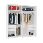 Guarda-roupa Casal 100% Mdf Com Espelho 02 Portas Deslizantes