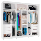 Guarda-roupa Casal 100% Mdf Com Espelho 03 Portas Deslizantes