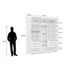 Guarda-roupa Casal 100% Mdf Com Espelho 2 Portas 6 Gavetas Im