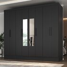 Guarda-roupa Casal 100% Mdf Com Espelho 8 Portas 4 Gavetas Ja