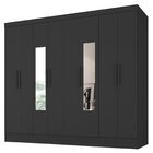 Guarda-roupa Casal 100% Mdf Com Espelho 8 Portas 4 Gavetas Ja