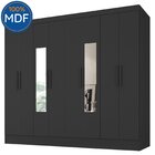 Guarda-roupa Casal 100% Mdf Com Espelho 8 Portas 4 Gavetas Ja