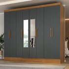 Guarda-roupa Casal 100% Mdf Com Espelho 8 Portas 4 Gavetas Ja