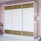 Guarda-roupa Casal 100% Mdf Kappesberg 3 Pts 6 Gav Branco/nog