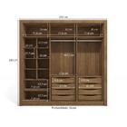 Guarda-roupa Casal 100% Mdf Kappesberg 6 Portas 8 Gavetas Nog