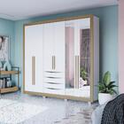 Guarda-roupa Casal 100% Mdf Kappesberg 8 Espelhos 6 Portas 4