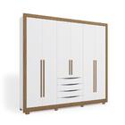 Guarda-roupa Casal 100% Mdf Kappesberg C/pés 6 Portas 4 Gavet