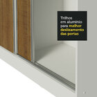 Guarda Roupa Casal 100% Mdf Madesa Royale 3 Portas De Correr