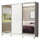 Guarda Roupa Casal 100% Mdf Madesa Royale 3 Portas De Correr