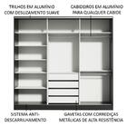 Guarda Roupa Casal 100% Mdf Madesa Royale 3 Portas De Correr