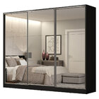 Guarda Roupa Casal 100% Mdf Madesa Royale 3 Portas De Correr