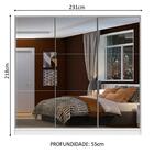 Guarda Roupa Casal 100% Mdf Madesa Zurique 3 Portas De Correr