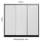 Guarda Roupa Casal 100% Mdf Madesa Zurique 3 Portas De Correr