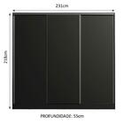 Guarda Roupa Casal 100% Mdf Madesa Zurique 3 Portas De Correr