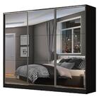 Guarda Roupa Casal 100% Mdf Madesa Zurique 3 Portas De Correr