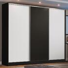 Guarda Roupa Casal 100% Mdf Madesa Zurique 3 Portas De Correr