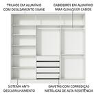 Guarda Roupa Casal 100% Mdf Madesa Zurique 3 Portas De Correr