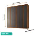 Guarda-roupa Casal 100%mdf 6 Portas 4 Gavetas E 10 Nichos Fil