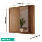 Guarda-roupa Casal 100%mdf Flex 2 Portas Correr C/ Espelho 4