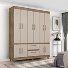 Guarda Roupa Casal 10 Portas 2 Gavetas 20102 Araplac