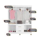 Guarda Roupa Casal 10 Portas 2 Gavetas 20102 Araplac