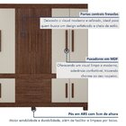 Guarda Roupa Casal 10 Portas 3 Gavetas 100% Mdf Lucca Imbuia