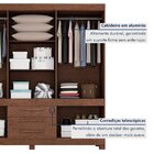 Guarda Roupa Casal 10 Portas 3 Gavetas 100% Mdf Lucca Imbuia