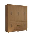 Guarda-roupa Casal 10 Portas 3 Gavetas 7 Prateleiras 1 Cabide