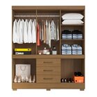 Guarda-roupa Casal 10 Portas 3 Gavetas 7 Prateleiras 1 Cabide