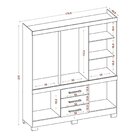 Guarda-roupa Casal 10 Portas 3 Gavetas 7 Prateleiras 1 Cabide