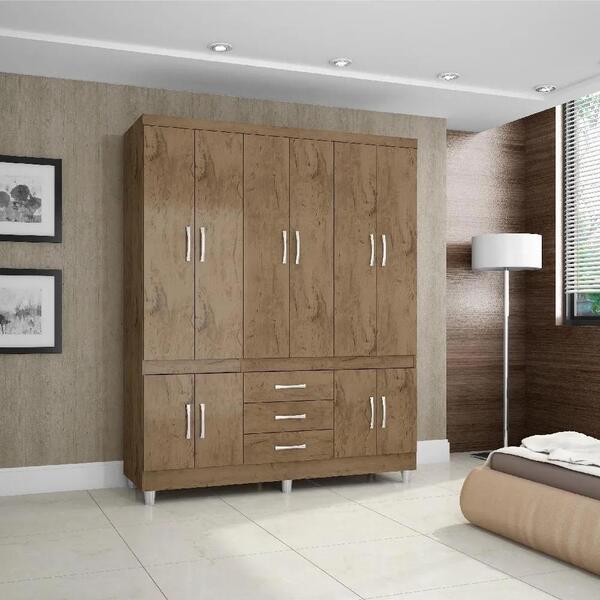 Guarda Roupa Casal 10 Portas 3 Gavetas Araplac Demolição