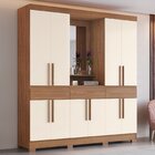 Guarda Roupa Casal 10 Portas 3 Gavetas Com Espelho E Pés Em A