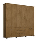 Guarda Roupa Casal 10 Portas 3 Gavetas Com Pés B22010 Araplac