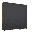 Guarda Roupa Casal 10 Portas 3 Gavetas Com Pés B22010 Araplac